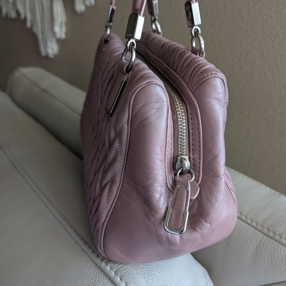 Coach Madison Gathered Twist Leather Satchel - Picture 4 of 11